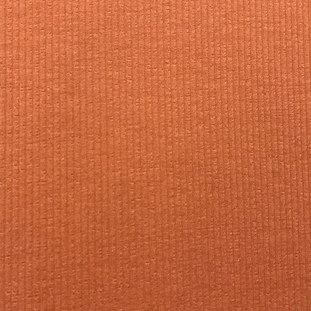 Orange Ribbed 3/4 Length Top - Picture 2 of 2